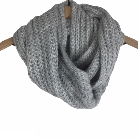 TORRID Scarf Music Notes Sheer & Knit Chunky Grey Infinity Warm Cozy Lot of 2 - Picture 9 of 12